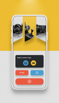 Mobile booking interface with intuitive design
