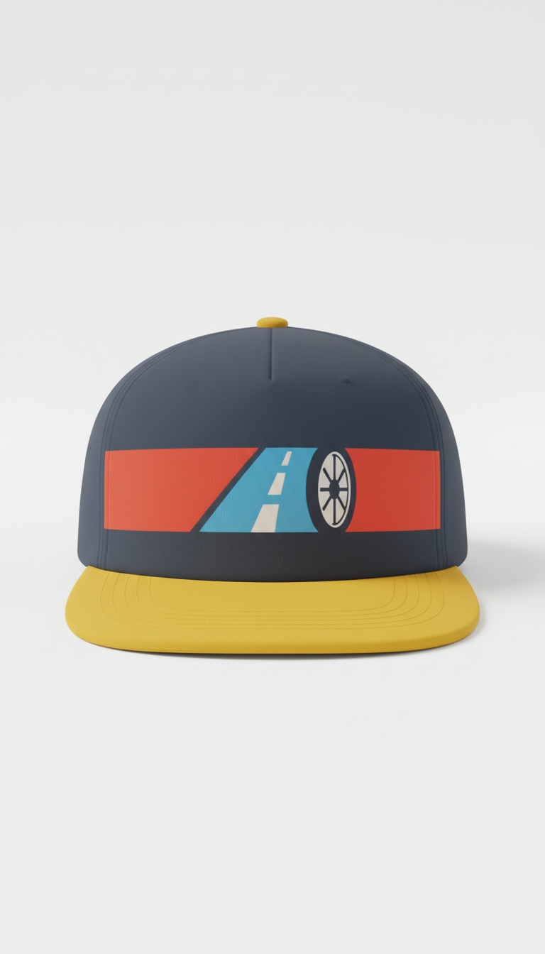 Branded streetwear cap with urban logo